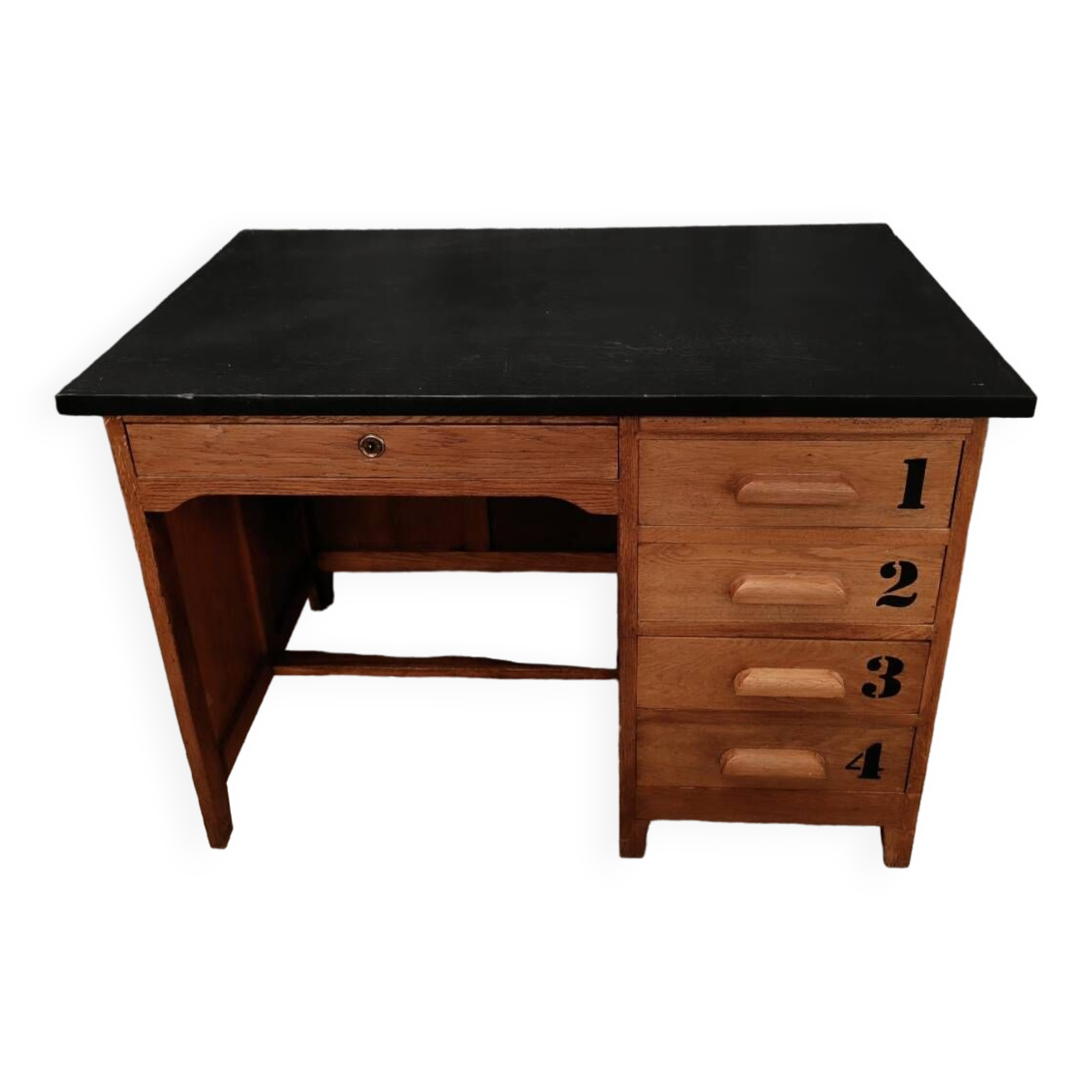 Bureau en bois massif vintage relooker
