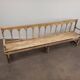 Patinated church pew