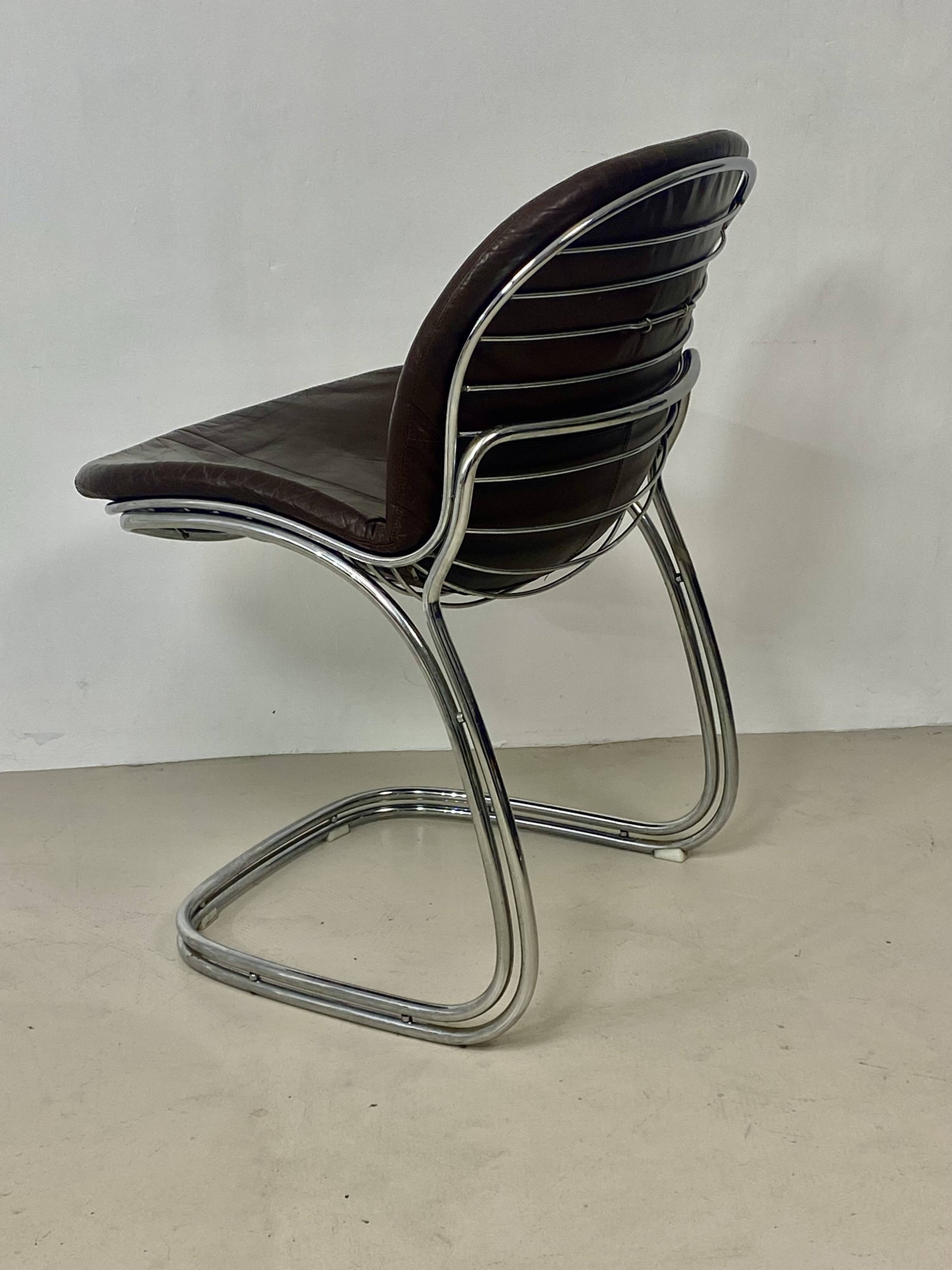 Lot de six chaises “Sabrina” – Gastone Rinaldi pour Rima Italie