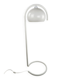 Lampadaire en métal blanc et plastique style futuriste