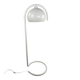 Floor lamp white metal and plastic space age