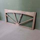 19th century french wooden window frame with arrows