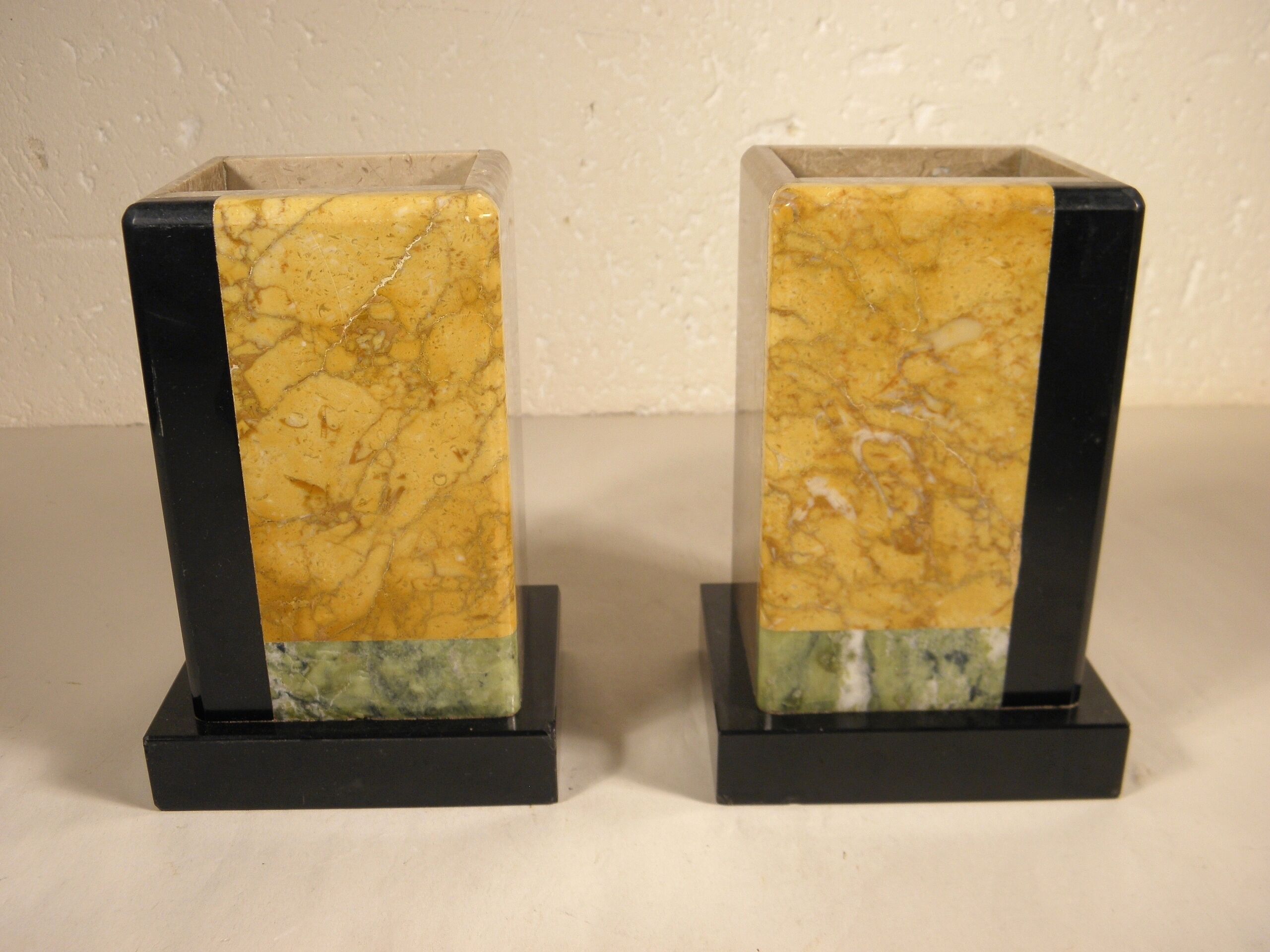 Pair of marble bookends