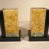 Pair of marble bookends