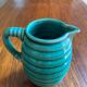 Pichet en céramique bleu-vert 1950