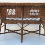 Rattan bench