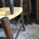 Paire de fauteuils paillés