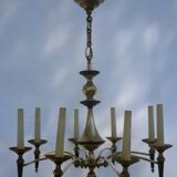 Lustre Empire en bronze et laiton doré