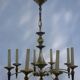 Lustre Empire en bronze et laiton doré