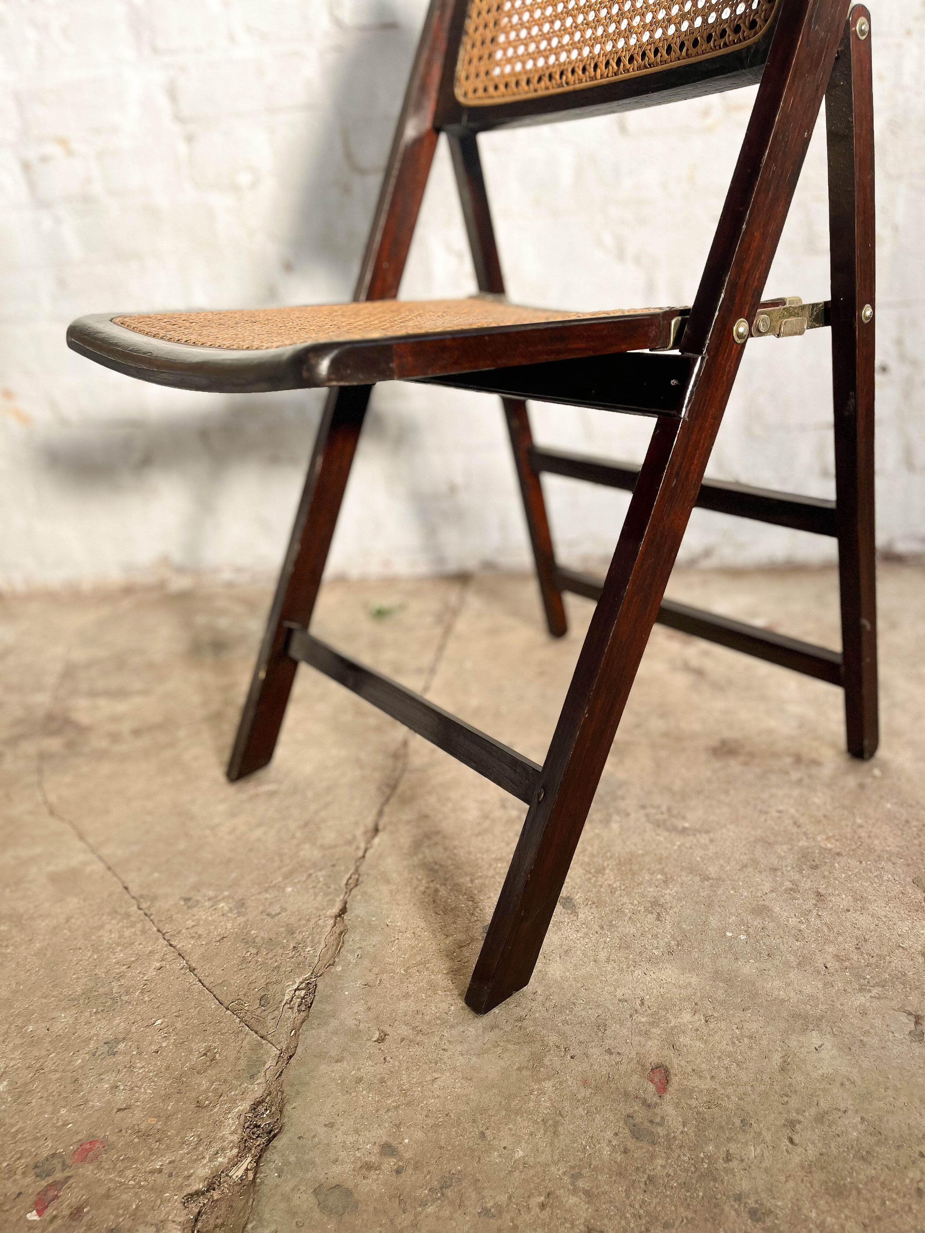 Pair of chairs complain cannage