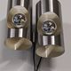 Pair of Space Age double pipe wall lights by Oxar France, 1960s-70s