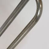 Large Bauhaus Functionalist Plant Stand in Chromed Steel and Glass, Former