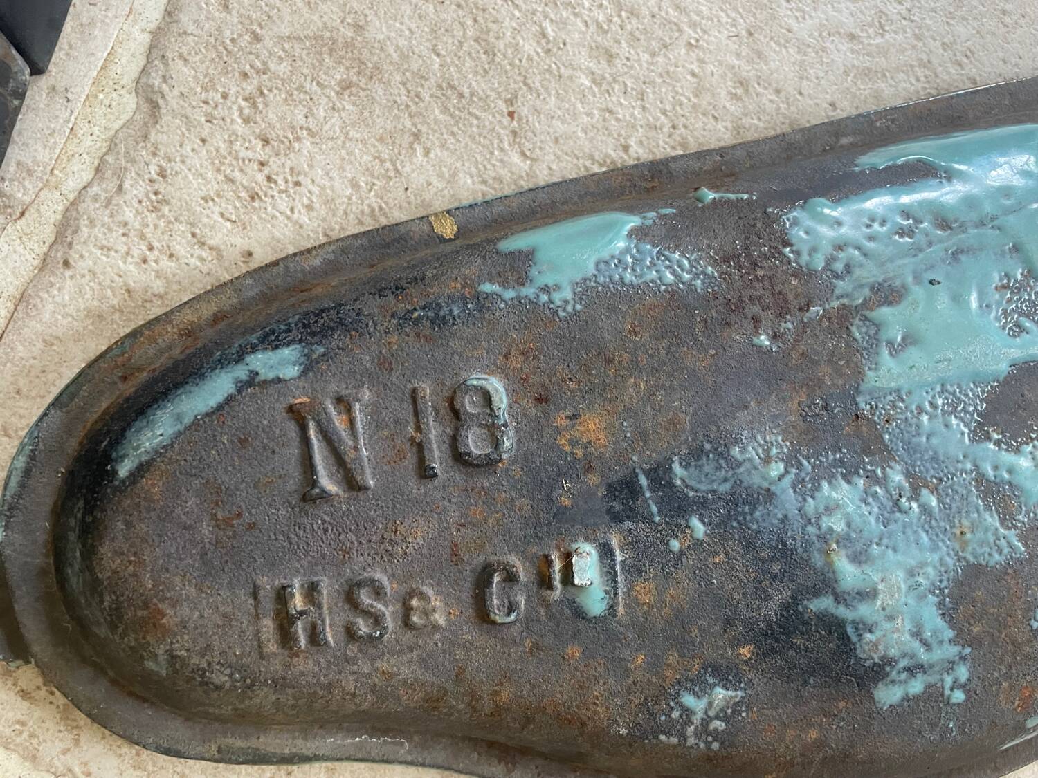 Art Nouveau cast iron umbrella stand
