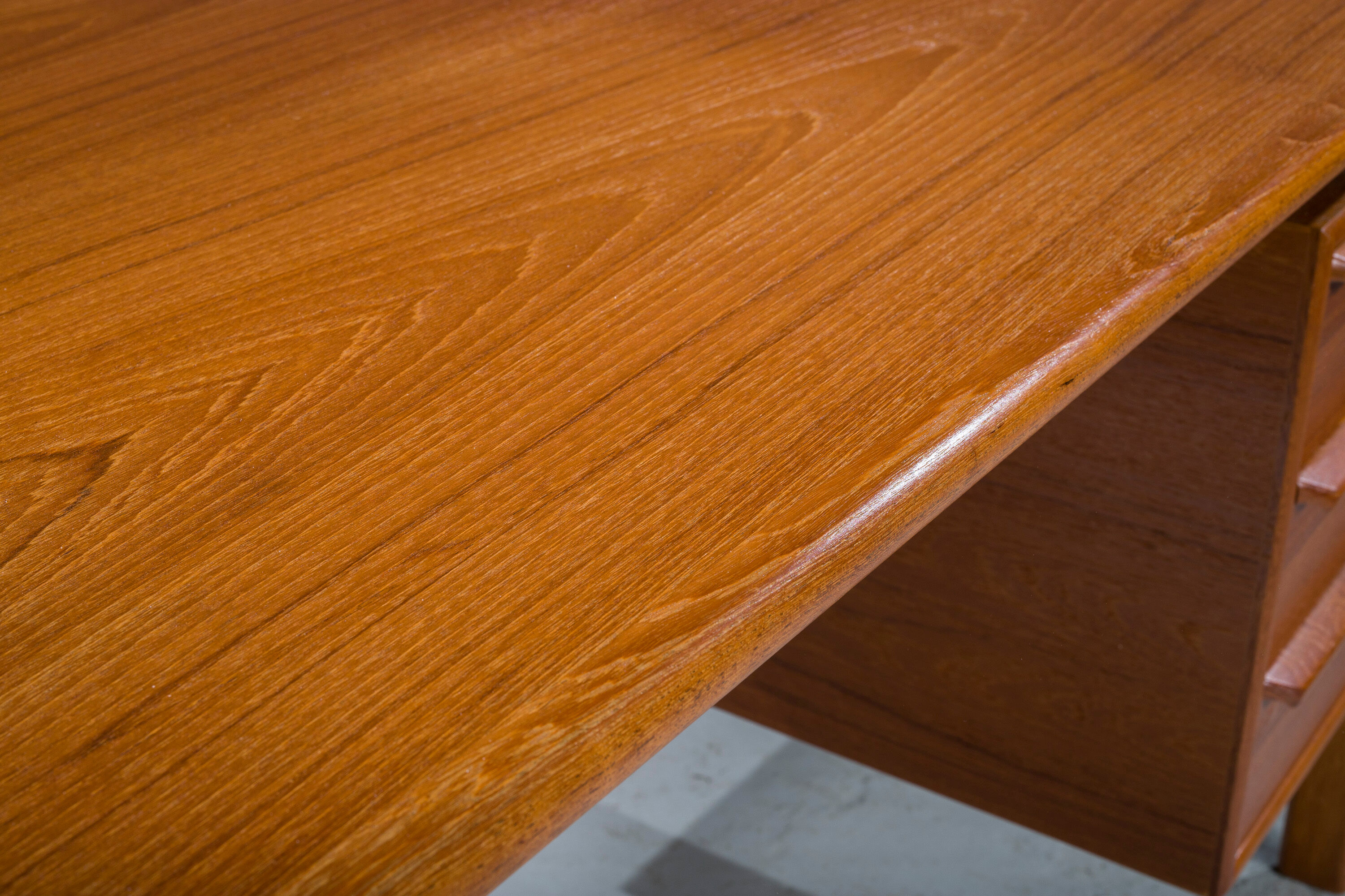 Mid-Century Teak Desk from Gv Møbler, 1960s