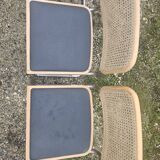 4 vintage Italian Cesca B32 chairs by Marcel Breuer, 70s
