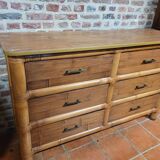 Bamboo chest of drawers