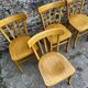 Set of 6 Luterma beech chairs, 1950.