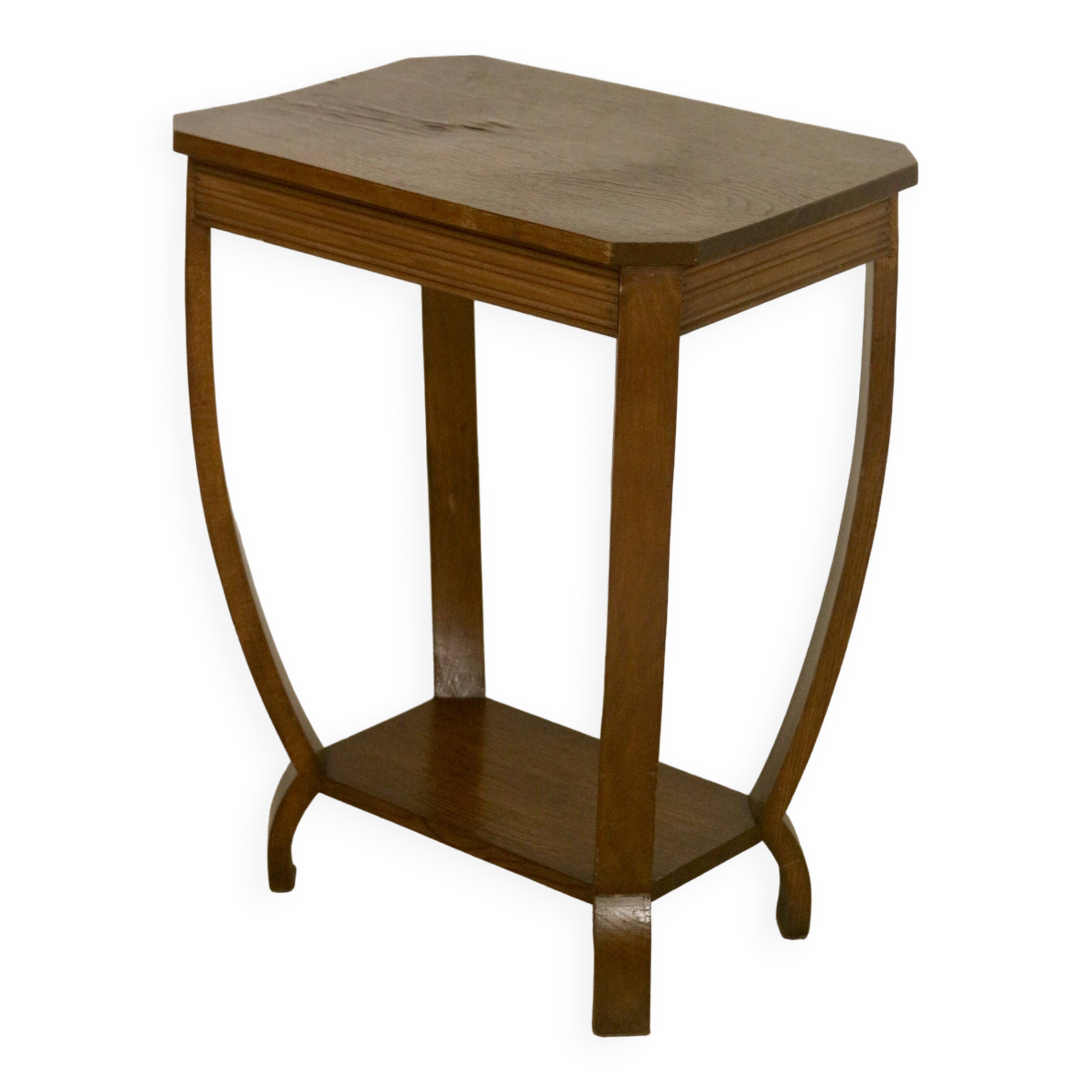 Art deco curved wood pedestal table ref bagatelle.