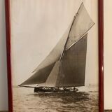 Lot of 3 photographs theme fishing ocean sails