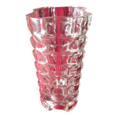 Vase en verre art deco vintage