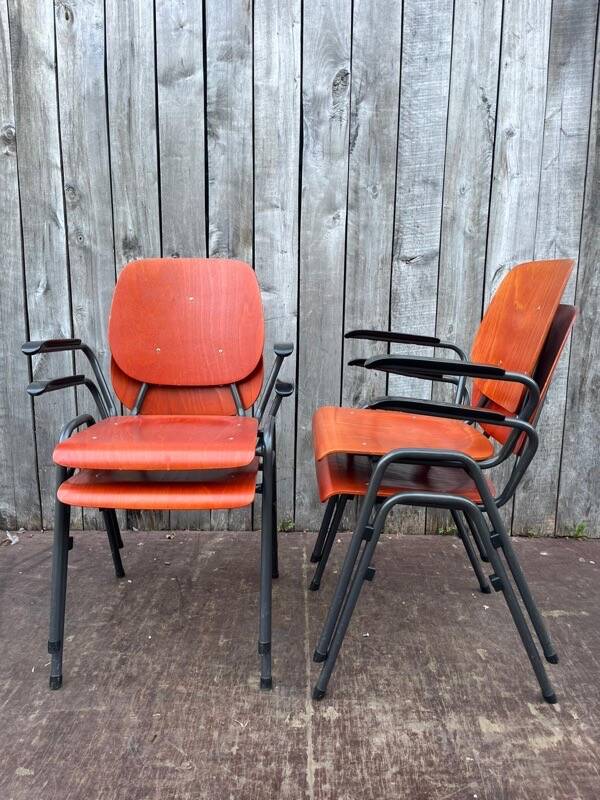 Vintage Kho Liang Ie industrial chair, Dutch design