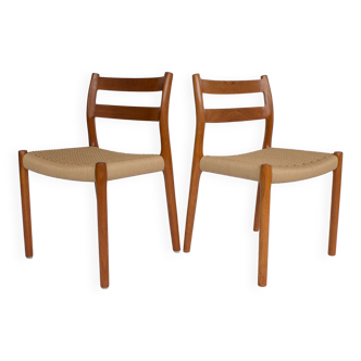 1 of 2 Chairs Niels Moller #84 Danish