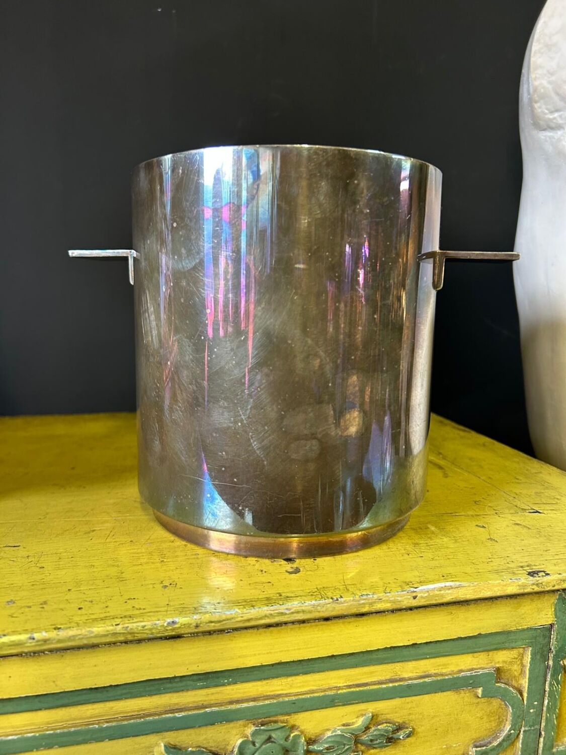 Christofle silver-plated champagne bucket, Windsor model by Lino