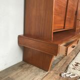 Maurice Pré high sideboard for Lieuvin in teak 1960