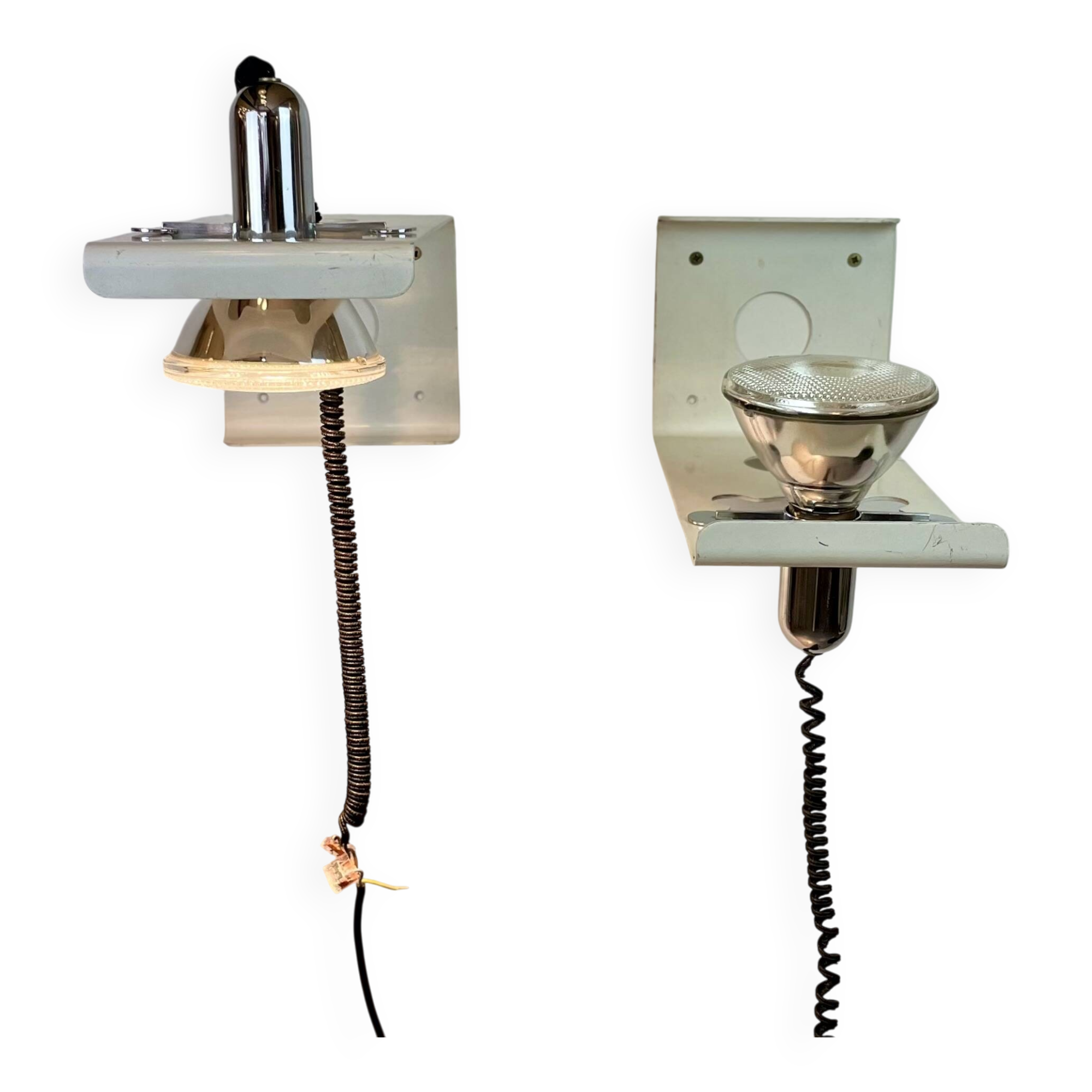 Squadra, Wall Sconces by Ezio Didone for Valenti, 1970s