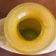 Vintage “SCAVO” vase in yellow Murano glass