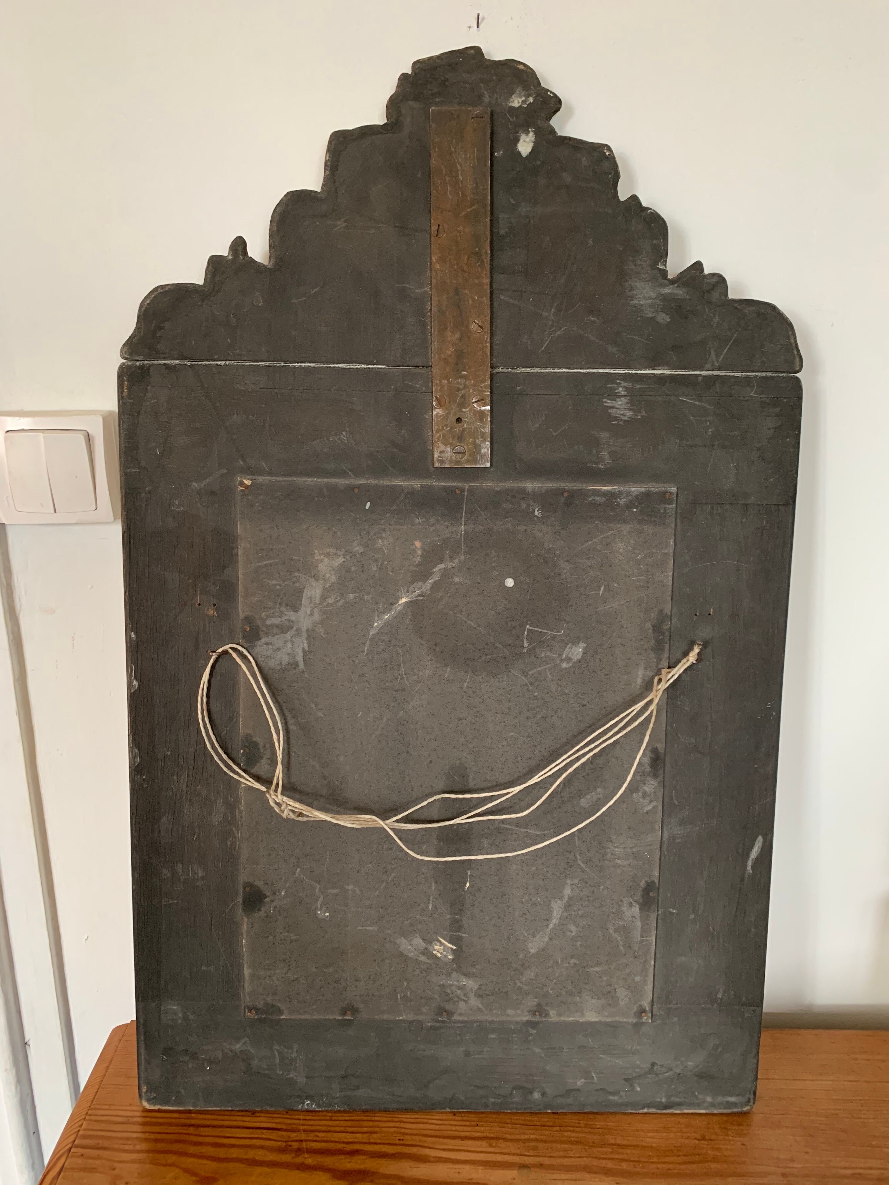 Mirror copper parcloses repulsed 19th - 69x43cm