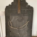 Miroir a parcloses en cuivre repoussé XIXeme - 69x43cm