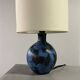 Blue ceramic lamp by Jacques Blin