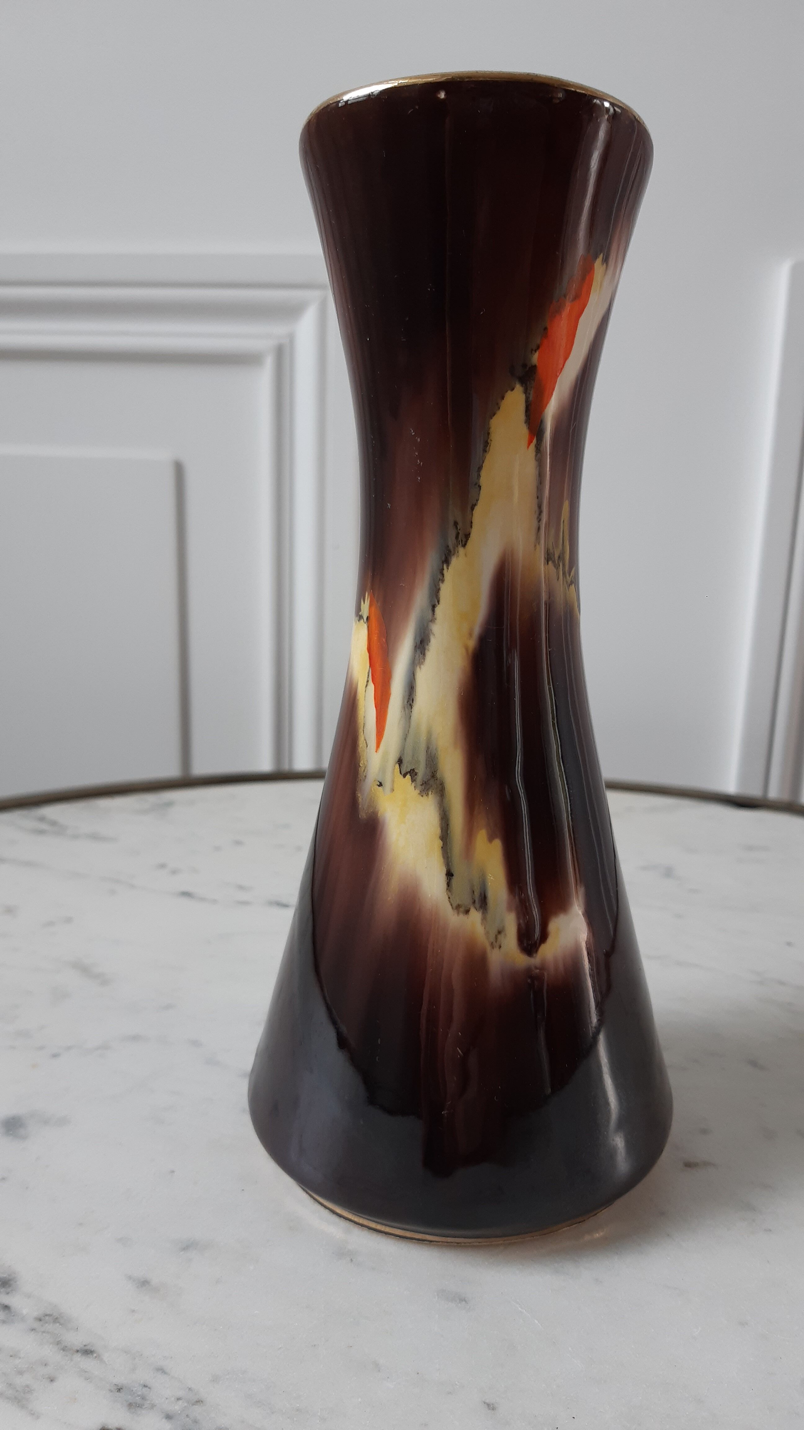 Ceramic vase 70s signed