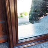 Miroir arqué d' époque et de style Napoléon III - 82 x 55 cm