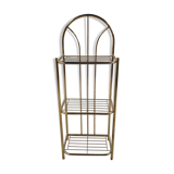 Extra art deco gold metal shelf