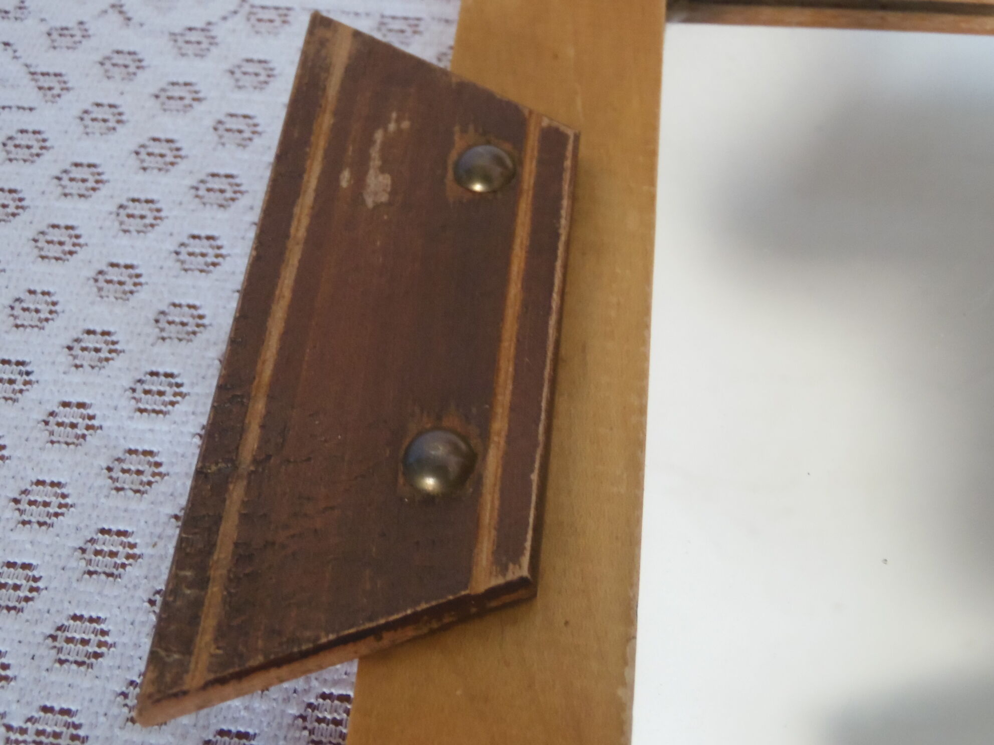 Plateau miroir et bois
