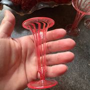 6 mouth-blown twisted glasses from 1925, Germany