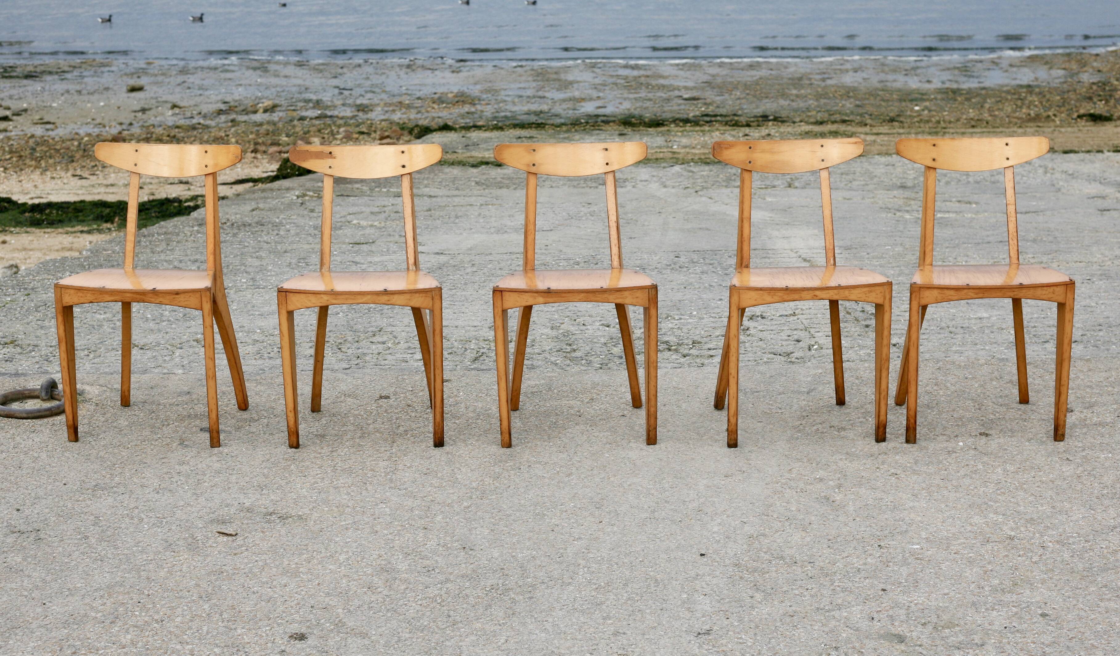 5 chairs by Thibault Desombre, 1990