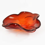 1970s modern Patera, glass bowl, HSG Ząbkowice Poland