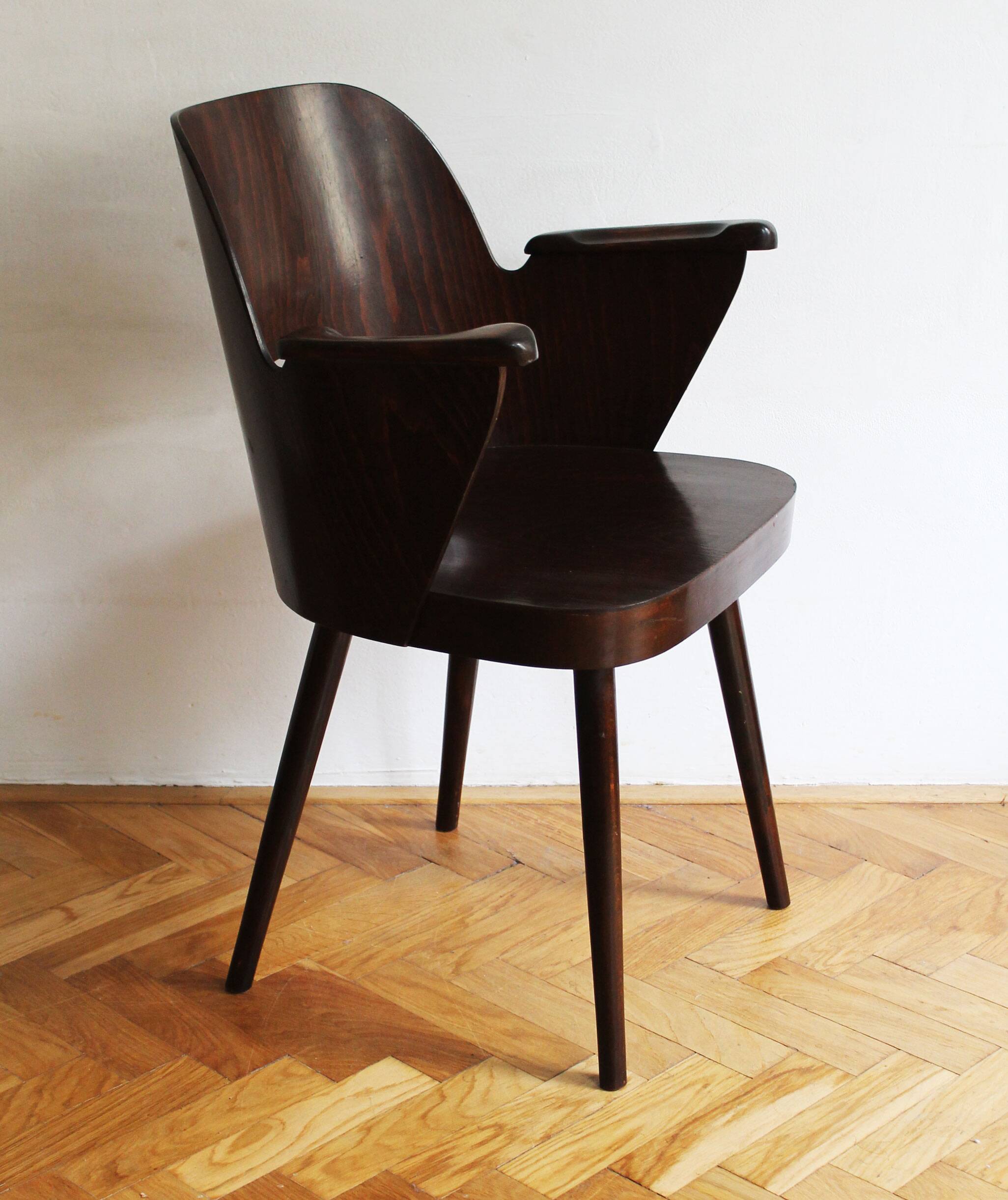 Chaise de salle à manger n.1515 par Oswald Haerdtl pour TON
