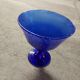 Glass cup of Biot, cobalt blue