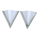 Pair of white wall lights from the 80s