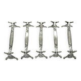 5 knife rests, "Chrysanthemum" model, from Maison Christofle