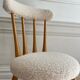 Chaise vintage en peau de mouton