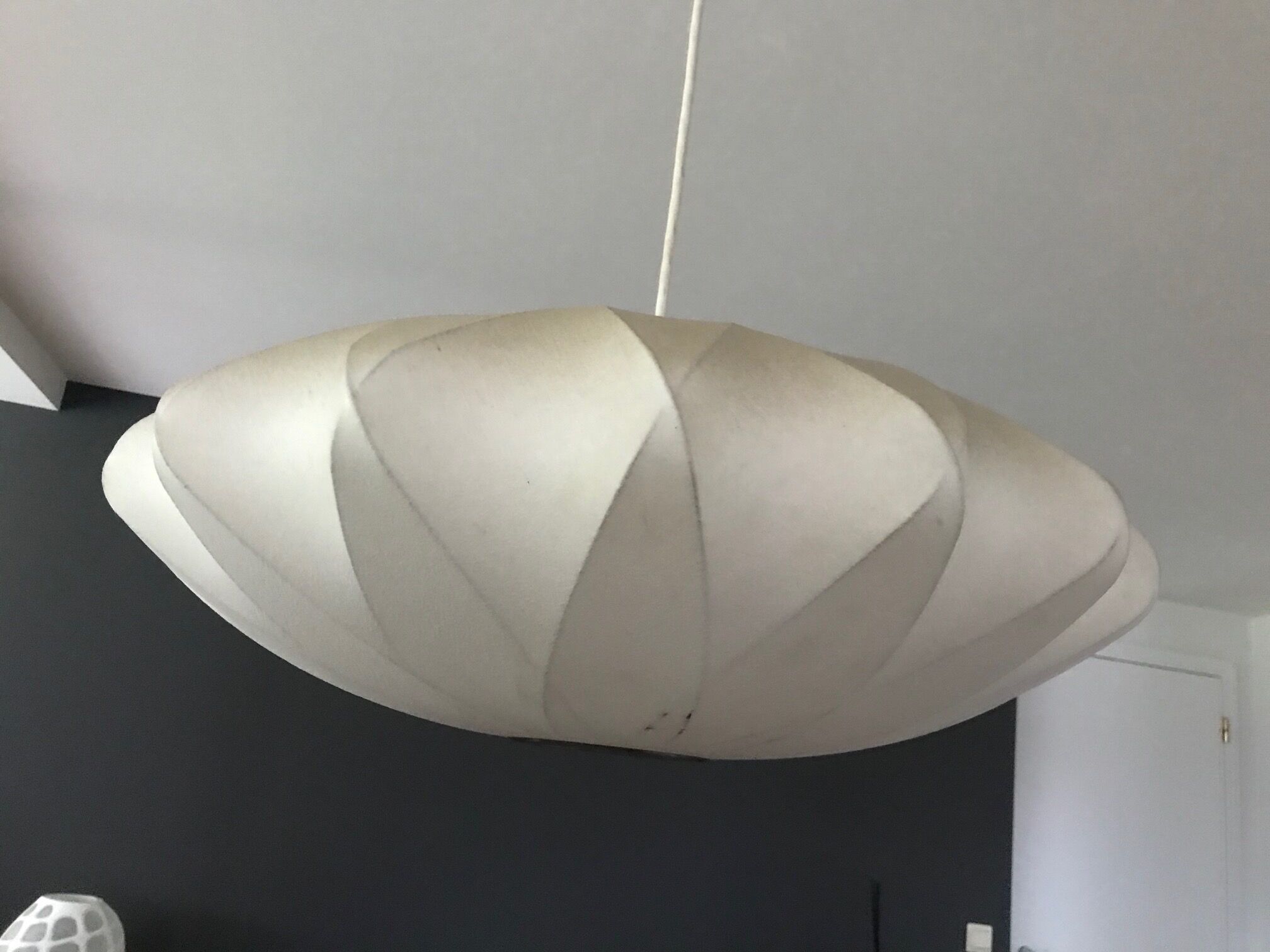 Bubble hanging lamp by George Nelson, edited by Modernica Los Angeles 1952