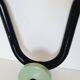 Coat rack with 3 hooks in black and green metal vintage Roger Feraud