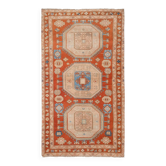 Vintage handmade Turkish rug 125x218 cm