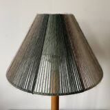 Vintage blond wooden lamp