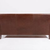 1970’s Danish Modern cognac leather sofa